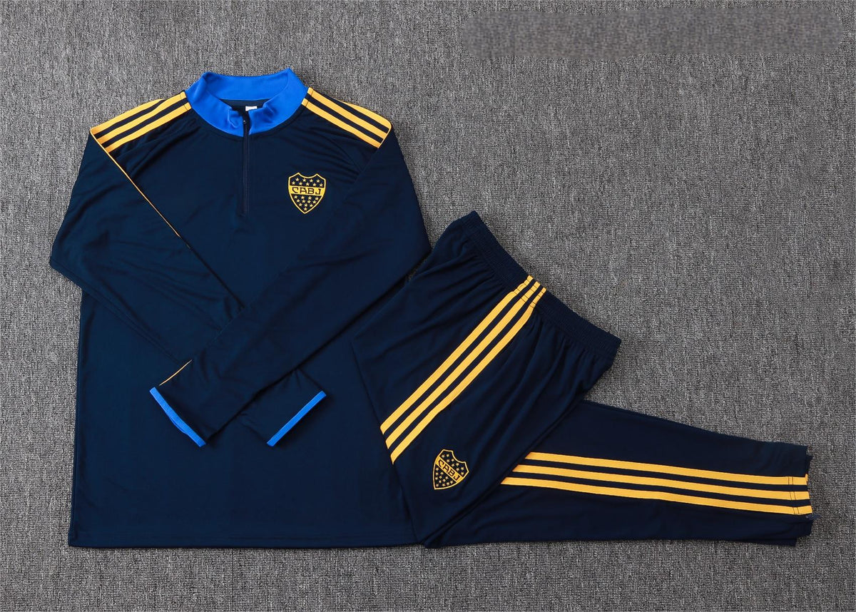 2026-27 Boca Juniors Blue Half Zip Training Suit Adults Or Children