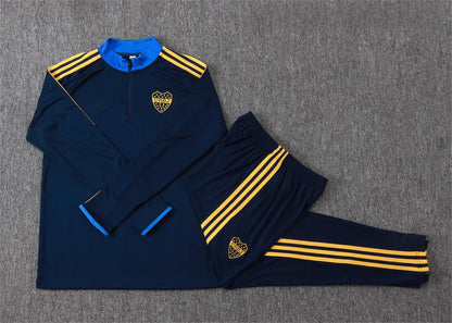 2026-27 Boca Juniors Blue Half Zip Training Suit Adults Or Children