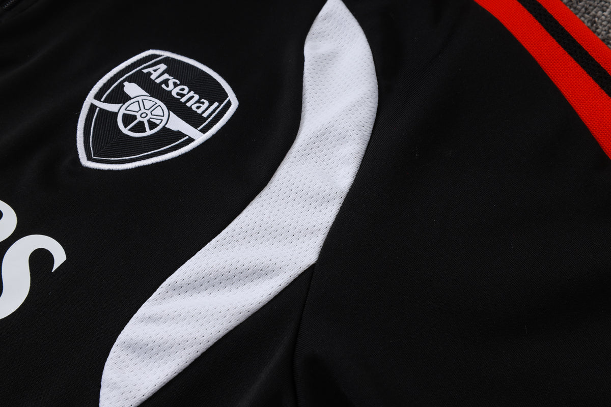 2026-27 Arsenal Black Half Zip Training Suit Adults Or Children