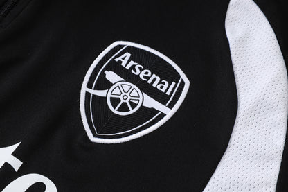 2026-27 Arsenal Black Half Zip Training Suit Adults Or Children