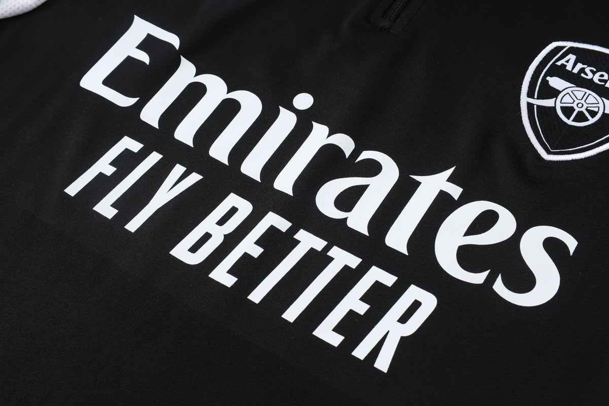 2026-27 Arsenal Black Half Zip Training Suit Adults Or Children