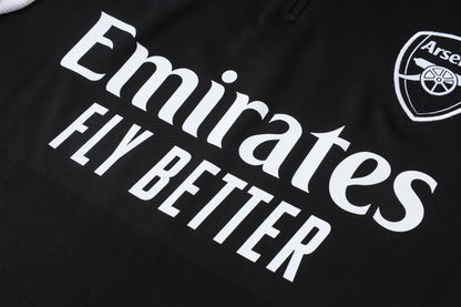 2026-27 Arsenal Black Half Zip Training Suit Adults Or Children