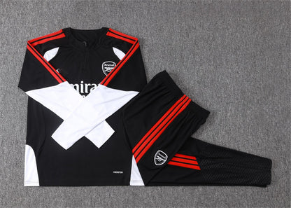 2026-27 Arsenal Black Half Zip Training Suit Adults Or Children