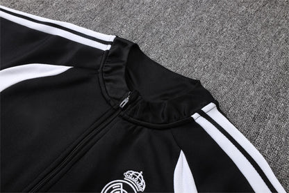2026-27 Real Madrid Black Full Zip Training Suit Adults Or Children