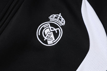 2026-27 Real Madrid Black Full Zip Training Suit Adults Or Children