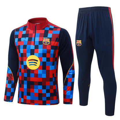 2026-27 Barcelona Square Inkjet Half Zip Training Suit Adults Or Children