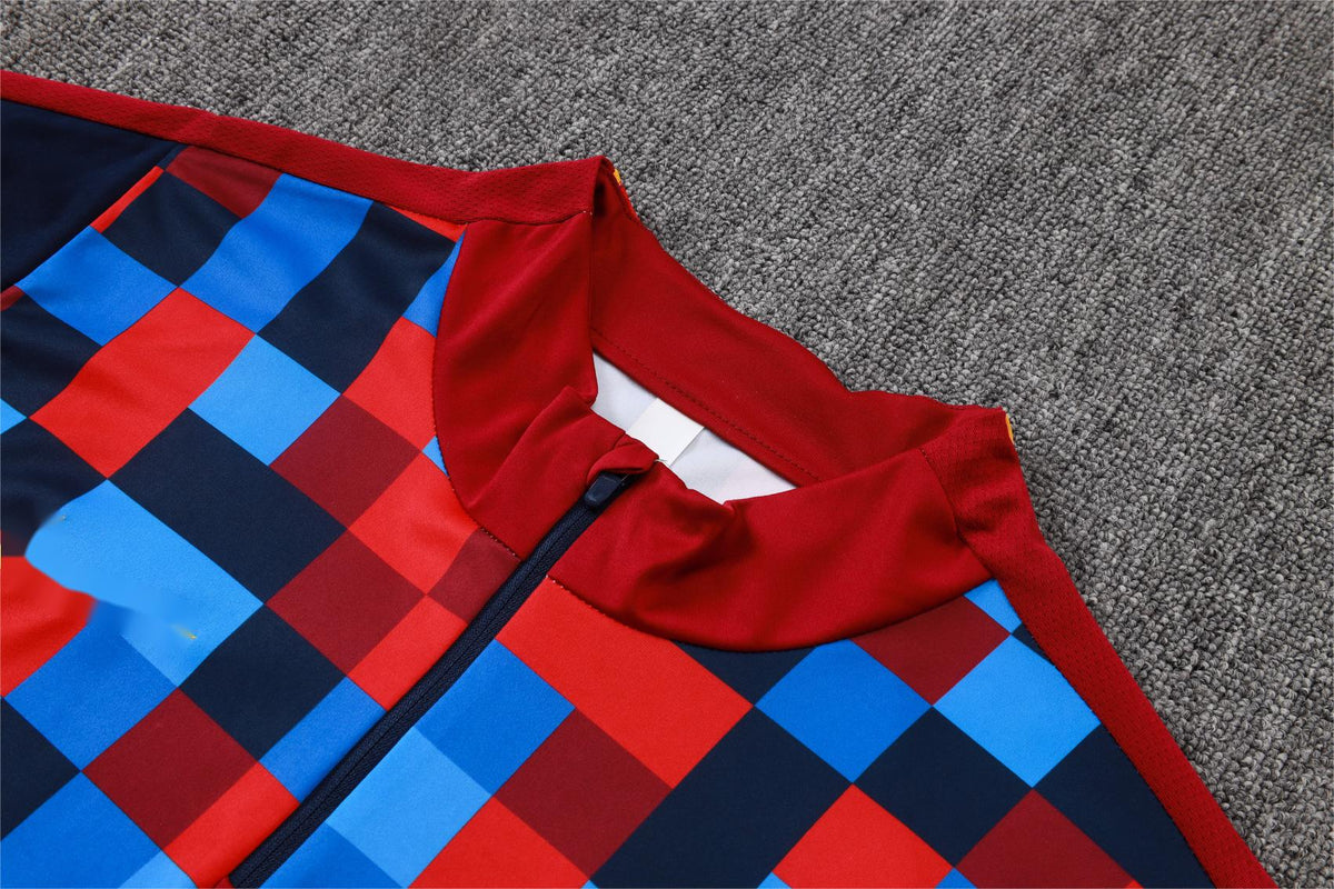 2026-27 Barcelona Square Inkjet Half Zip Training Suit Adults Or Children