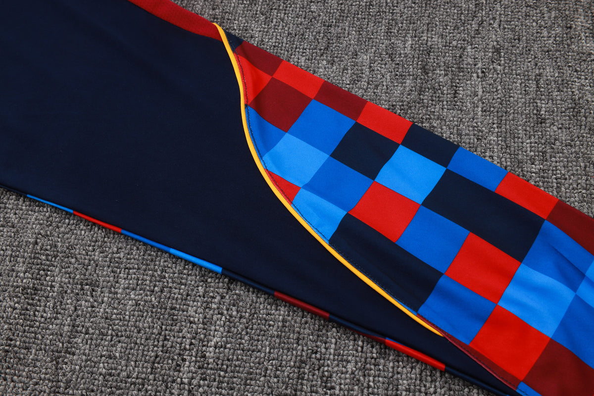 2026-27 Barcelona Square Inkjet Half Zip Training Suit Adults Or Children