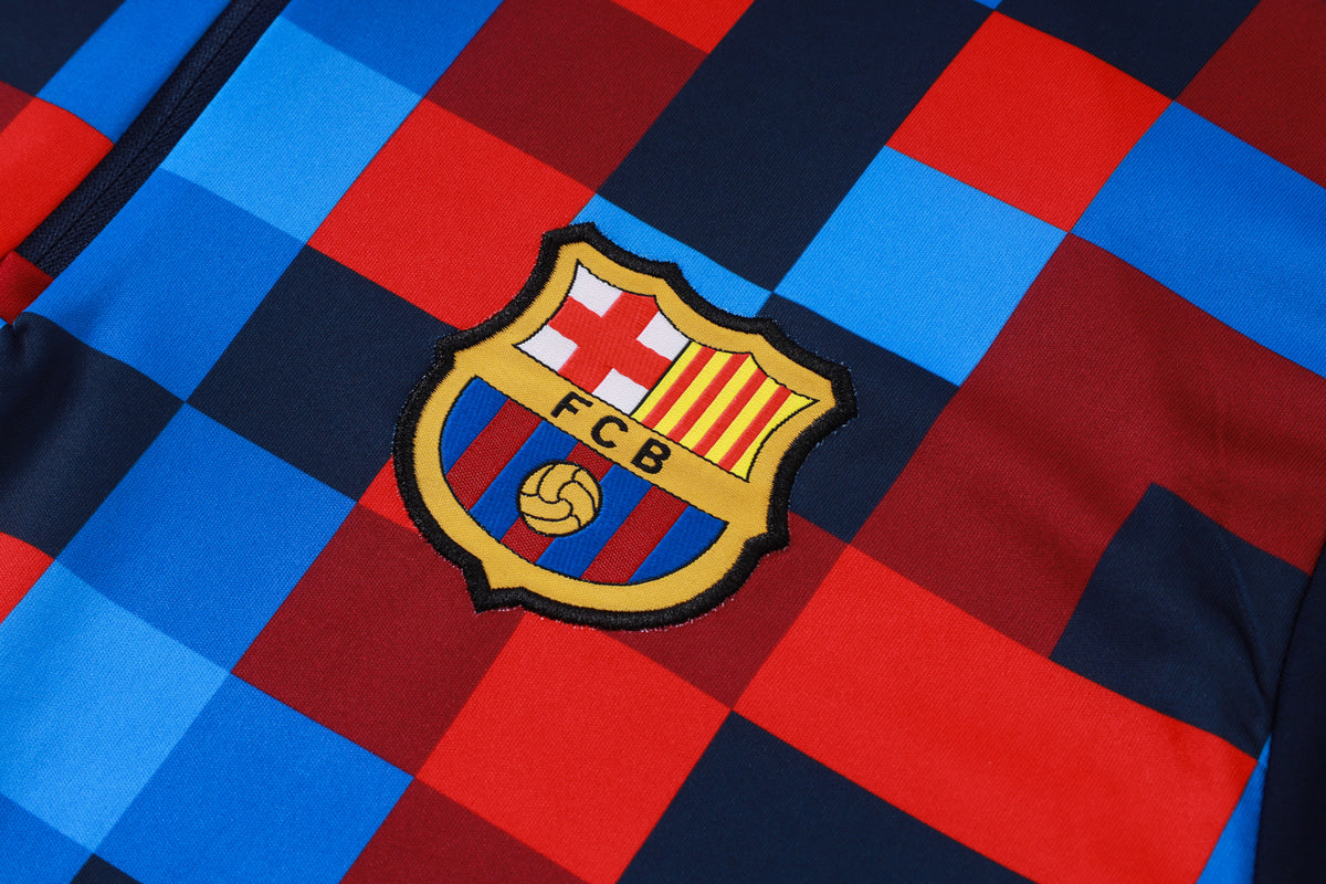 2026-27 Barcelona Square Inkjet Half Zip Training Suit Adults Or Children