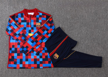 2026-27 Barcelona Square Inkjet Half Zip Training Suit Adults Or Children