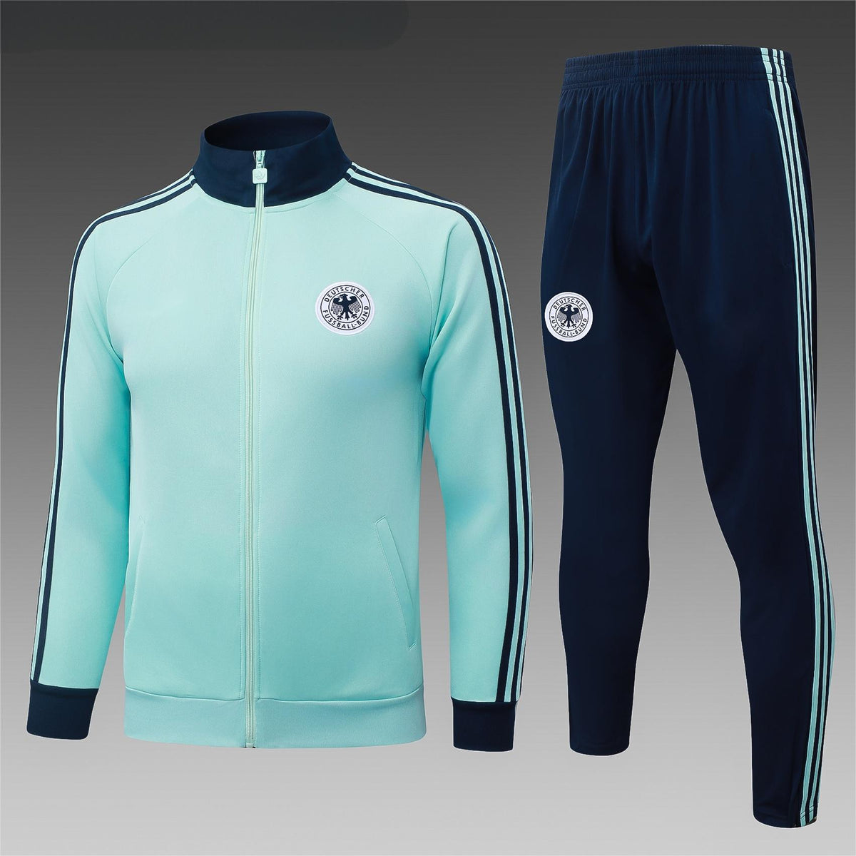2026 Germany Light Green Full Zip Training Suit Adults Or Children