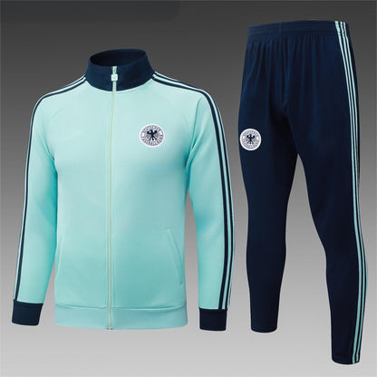 2026 Germany Light Green Full Zip Training Suit Adults Or Children