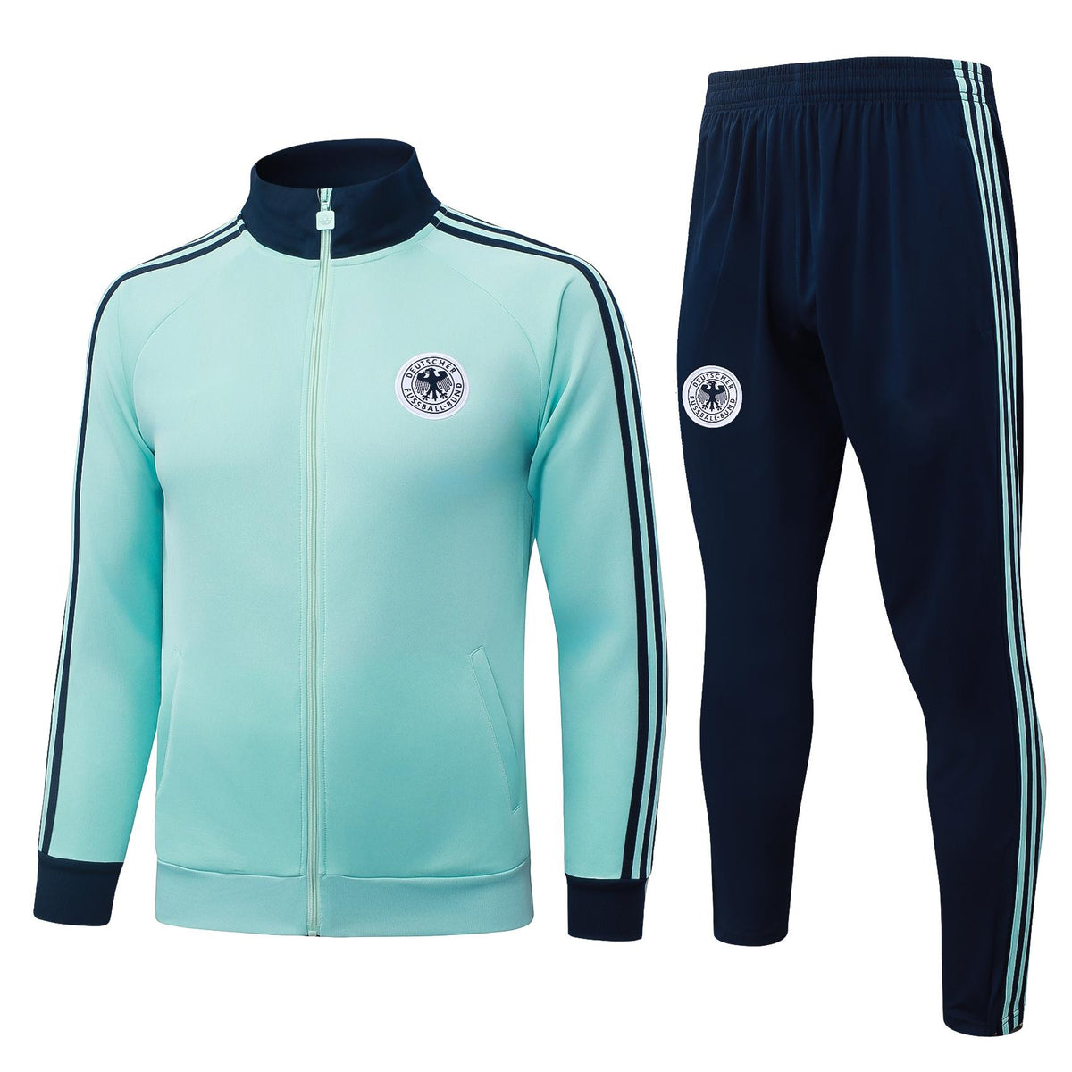 2026 Germany Light Green Full Zip Training Suit Adults Or Children