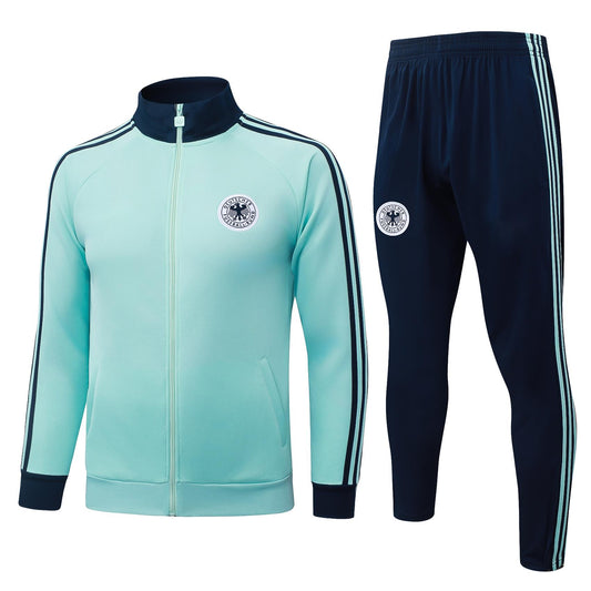 2026 Germany Light Green Full Zip Training Suit Adults Or Children