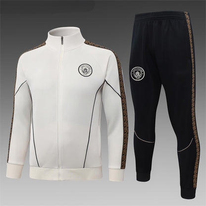 2026-27 Manchester City Beige Full Zip Training Suit Adults Or Children