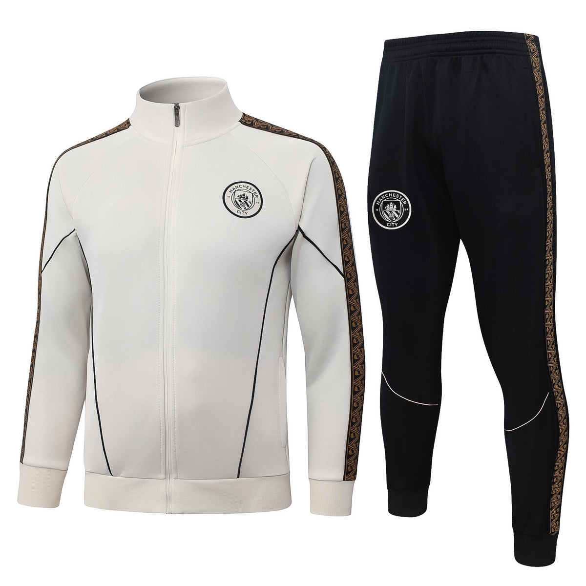 2026-27 Manchester City Beige Full Zip Training Suit Adults Or Children