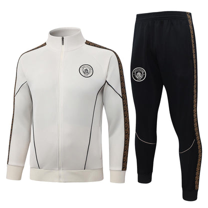 2026-27 Manchester City Beige Full Zip Training Suit Adults Or Children