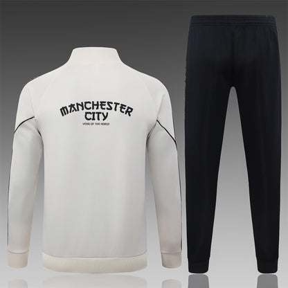 2026-27 Manchester City Beige Full Zip Training Suit Adults Or Children