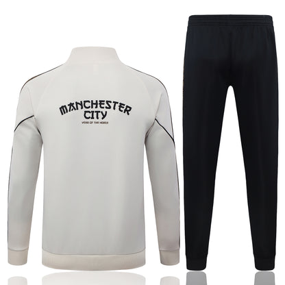 2026-27 Manchester City Beige Full Zip Training Suit Adults Or Children