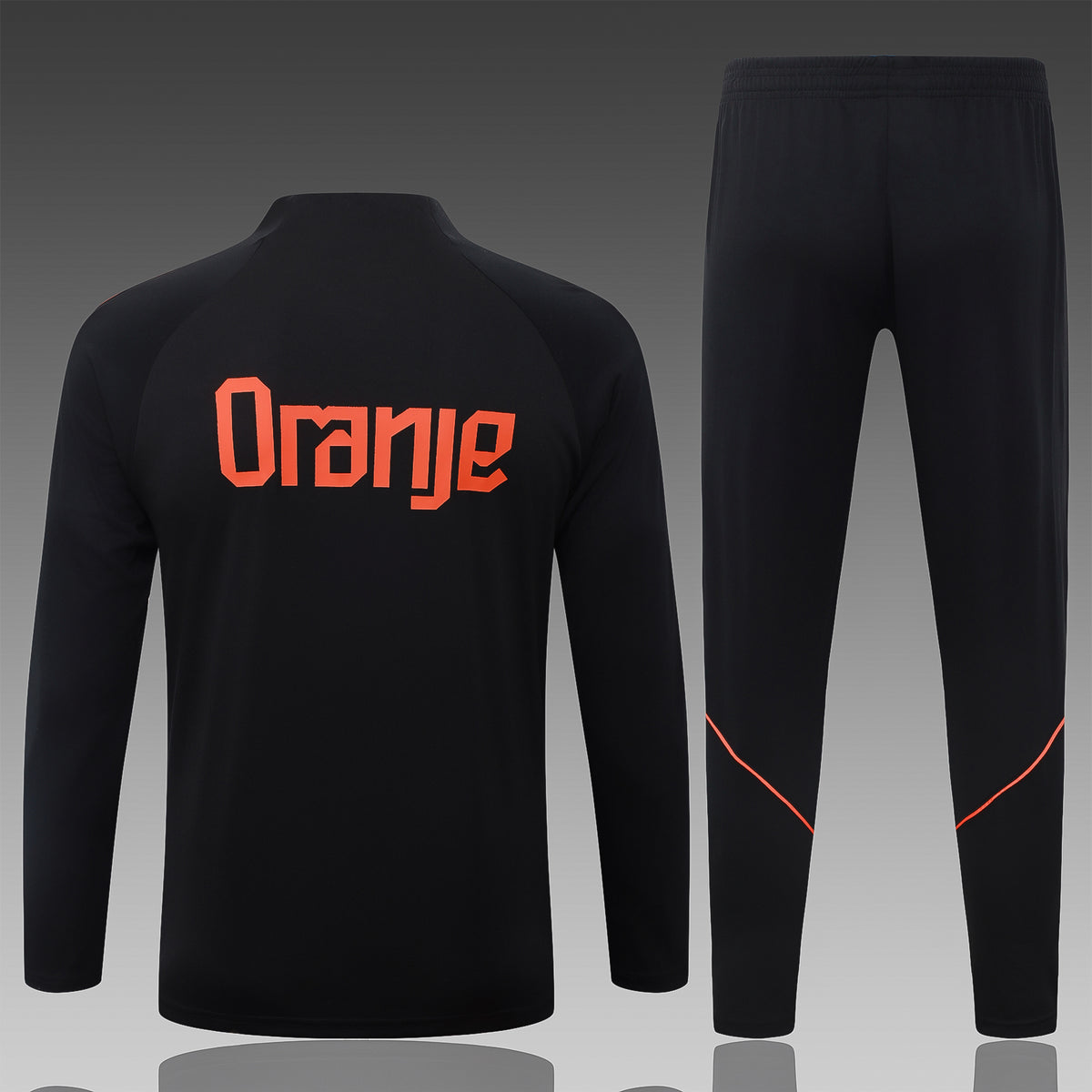 2026 Netherlands Black Half Zip Training Suit Adults Or Children