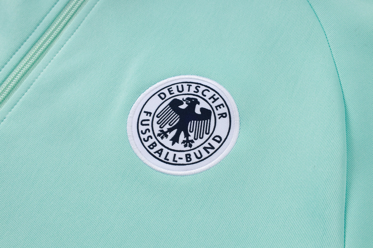 2026 Germany Light Green Full Zip Training Suit Adults Or Children