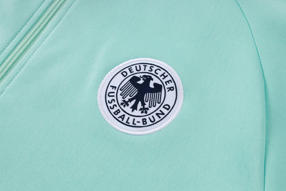 2026 Germany Light Green Full Zip Training Suit Adults Or Children