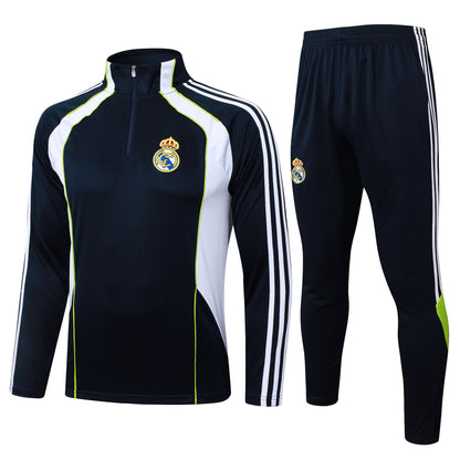 2025-26 Real Madrid Black Green training suit S-2XL