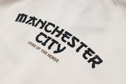 2026-27 Manchester City Beige Full Zip Training Suit Adults Or Children