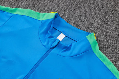 2026 Brazil Lake Blue Half Zip Training Suit Adults Or Children