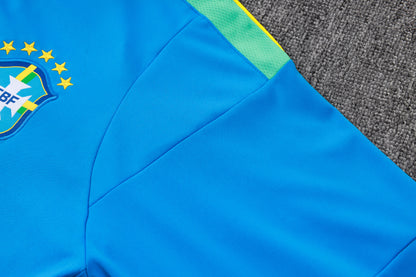 2026 Brazil Lake Blue Half Zip Training Suit Adults Or Children