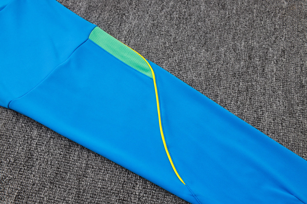 2026 Brazil Lake Blue Half Zip Training Suit Adults Or Children