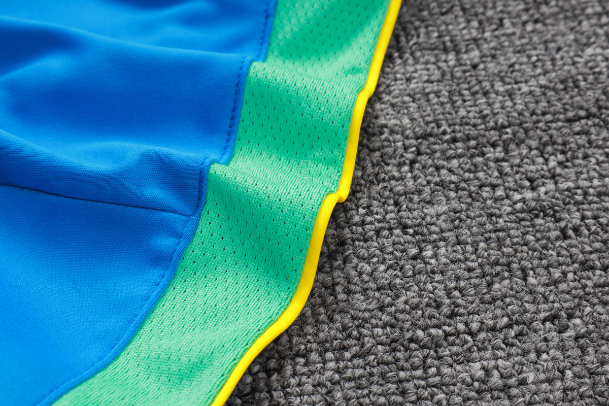 2026 Brazil Lake Blue Half Zip Training Suit Adults Or Children