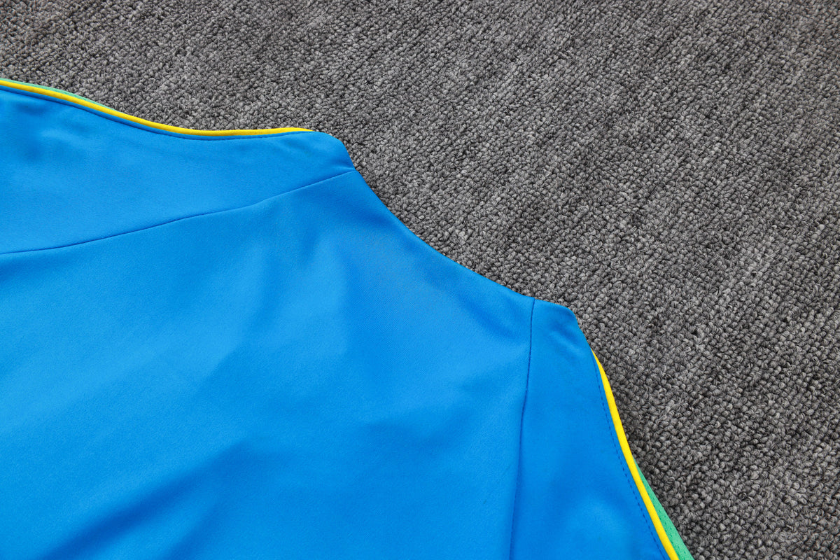 2026 Brazil Lake Blue Half Zip Training Suit Adults Or Children