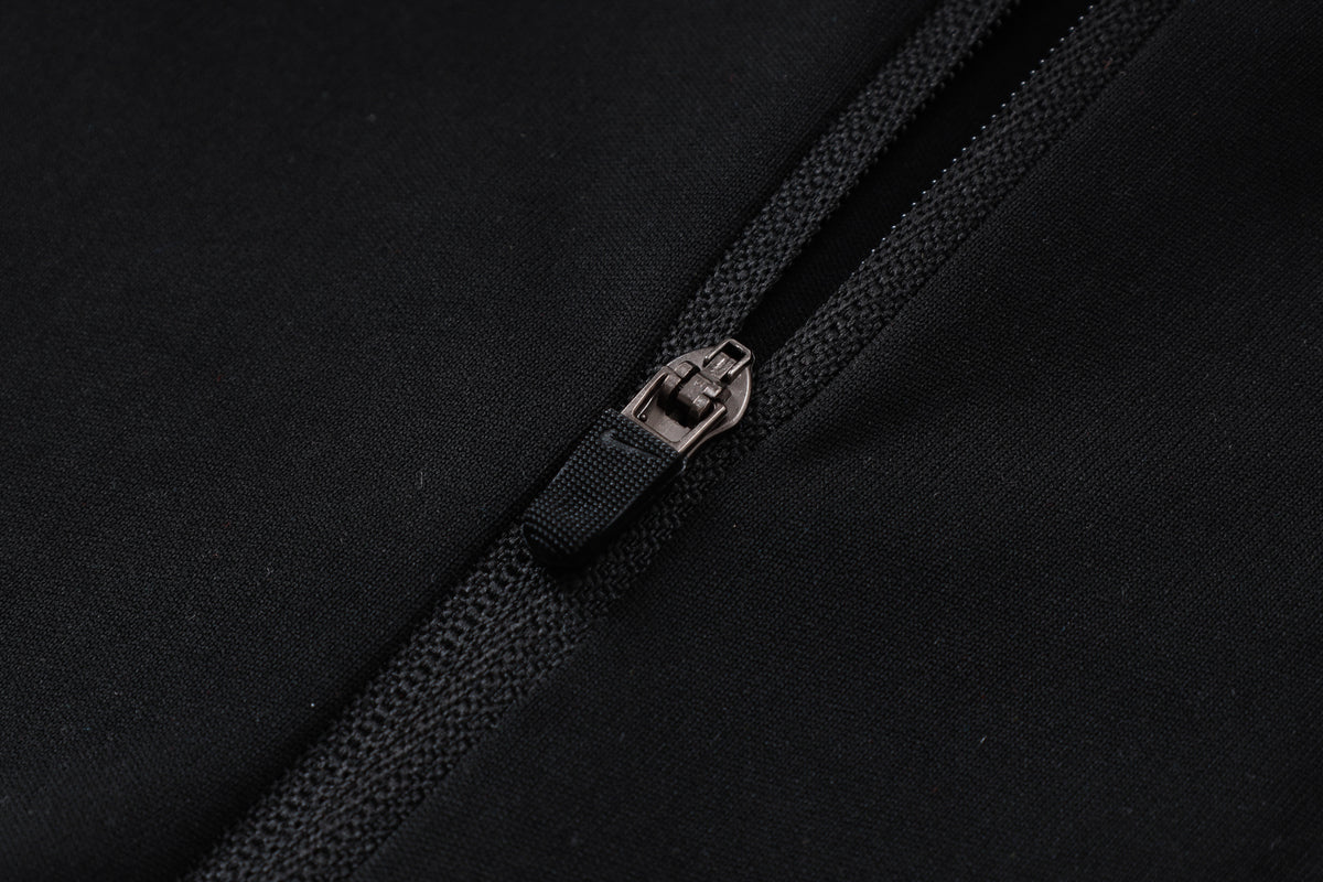 2026 Netherlands Black Half Zip Training Suit Adults Or Children