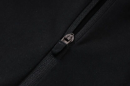 2026 Netherlands Black Half Zip Training Suit Adults Or Children