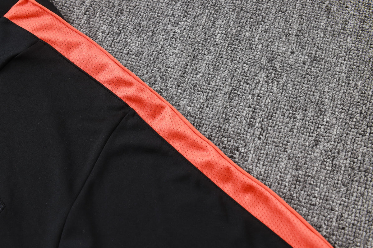 2026 Netherlands Black Half Zip Training Suit Adults Or Children