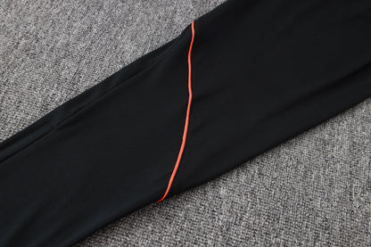 2026 Netherlands Black Half Zip Training Suit Adults Or Children
