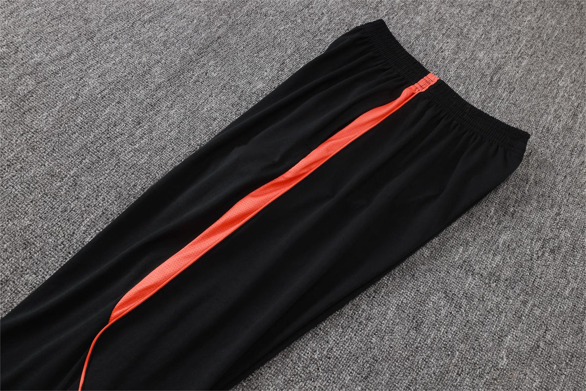 2026 Netherlands Black Half Zip Training Suit Adults Or Children