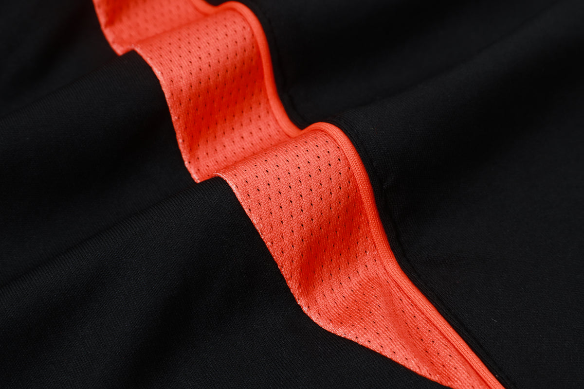 2026 Netherlands Black Half Zip Training Suit Adults Or Children