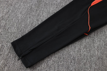 2026 Netherlands Black Half Zip Training Suit Adults Or Children