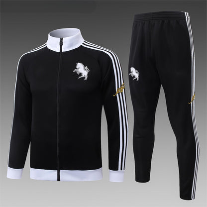 2026-27 Juventus Black Gray Full Zip Training Suit Adults Or Children