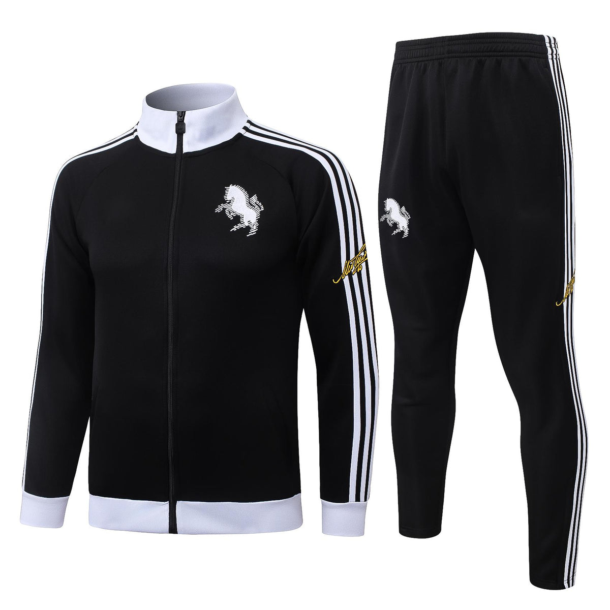 2026-27 Juventus Black Gray Full Zip Training Suit Adults Or Children