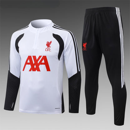 2026-27 Liverpool White Half Zip Training Suit Adults Or Children