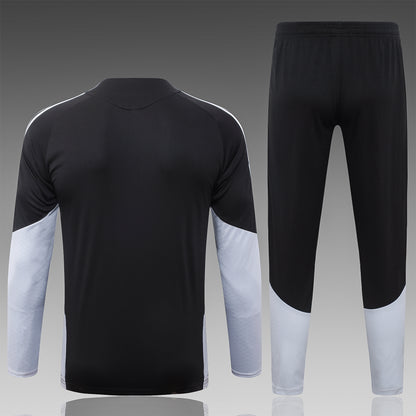 2026 Spain Black 2-star Half Zip Training Suit Adults Or Children