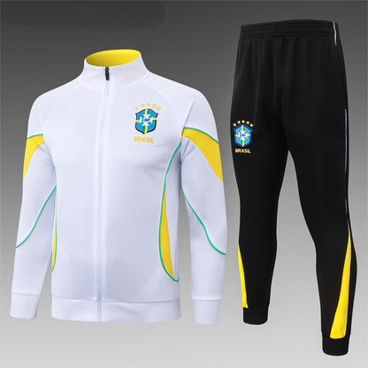 2026 Brazil White Full Zip Training Suit Adults Or Children