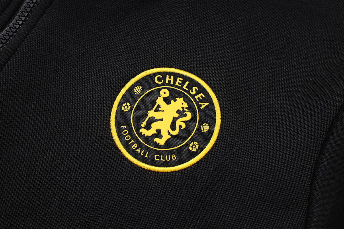 2026-27 Chelsea Black Full Zip Training Suit Adults Or Children