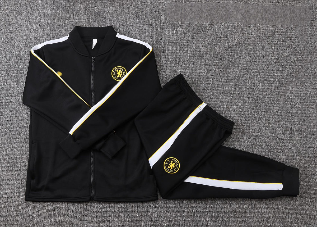 2026-27 Chelsea Black Full Zip Training Suit Adults Or Children