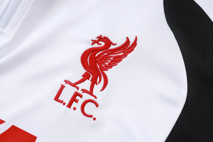 2026-27 Liverpool White Half Zip Training Suit Adults Or Children