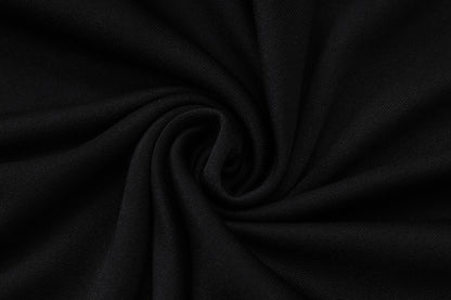 2026 Spain Black 2-star Half Zip Training Suit Adults Or Children