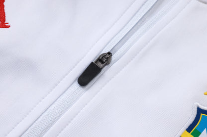2026 Brazil White Full Zip Training Suit Adults Or Children